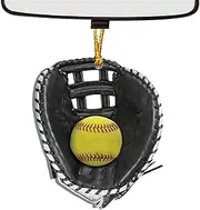 Baseball Ornaments for Christmas Tree,Unique 2D Acrylic Decoration for Christmas Tree - Sports Fan Softball Player Decoration, Christmas Tree Ornament for Window Wall