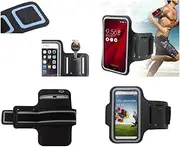 DFV mobile - Armband Professional Cover Neoprene Waterproof Wraparound Sport with Buckle Compatible with Samsung Galaxy CORE Plus, SM-G350 - Black