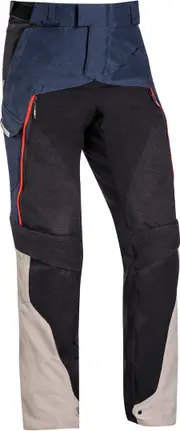 Ixon Eddas Motorcycle Textile Pants, black-blue, Size L for Men Black Blue