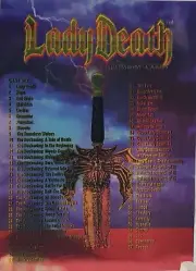 LADY DEATH ALL CHROMIUM SERIES 1 (1994) Krome Complete 100 Card Set CHAOS! NM+