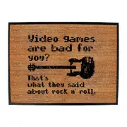 Video Games Are Bad For You - Funny Novelty Doormat Man Cave Floor mat