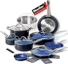 Ultraclad Sapphire Pots and Pans Set Nonstick, 14 Piece Induction Cookware Sets,