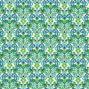 Benartex - Peacock Symphony - Feather Medallion - Ivory, Fabric BTY