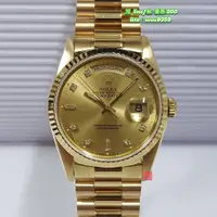 在飛比找蝦皮購物優惠-Rolex 勞力士 蠔式 18K金 紅蟳 18238 錶徑3