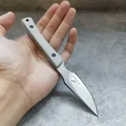 Small Scalpel Thick Fixed Blade Hunting Knife w/ Sheath Outdoor Fishing Camping