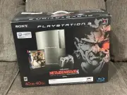 RARE Metal Gear Solid 4 PS3 Console Gunmetal Gray Konami Exclusive Limited Boxed