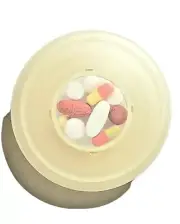 Collapsible Cup Attached Pill Containers Silicone Retractable Telescopic Gift