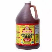 Organic Raw Apple Cider Vinegar Unfiltered Bragg 1 Gal (128oz) Liquid