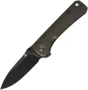NEW QSP Knife Hawk Linerlock Copper Black Folding Knives