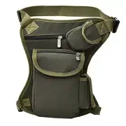 Small Multi-Purpose Drop Waist Leg Bag Canvas Utility Tactical Hip Army Green