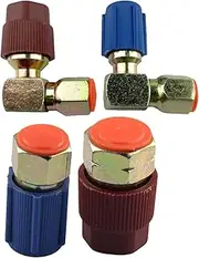 4X Car High/Low AC R12 to R134A Quick Connector Fitting Hose Port Adapter Air Conditioning Hoses and Accessories