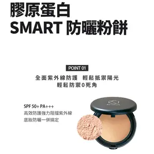 KARADIUM【韓國進口美妝】膠原蛋白smart防曬粉餅SPF50+PA+++(2件組)贈品牌精美化妝包|控油、保濕