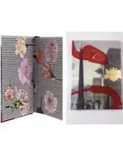CHRISTIAN LACROIX ARLES Flocked JOURNAL Notebook 5x7 Ruled Note Pad Diary NEW