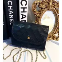 在飛比找蝦皮購物優惠-正品二手Chanel vintage Black mini 