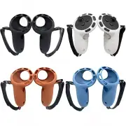 2pcs Handle Grip Silicone Case Shell Controller Protective Cover for Quest 3 VR