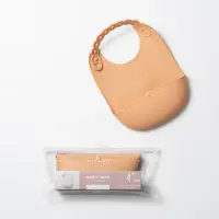 在飛比找momo購物網優惠-【Miniware】矽膠圍兜單入組(兒童 幼兒 miniwa