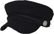 [Brcus] Women Yacht Captain Sailor Hat Newsboy Cabbie Baker Boy Peaked Beret Cap