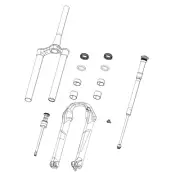 Rockshox Spare Rockshox Fork Lower Leg (Foil Decals Included) 27 15X110 Boost™ (