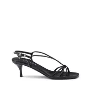[Prada] Prada 55mm Leather Sandals 37 IT BLACK