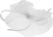 [Minkissy] Elegant Bowknot Fascinator Hat with and Veil for Tea Parties Cocktail Events and Comfortable Mesh Headband for Women Black
