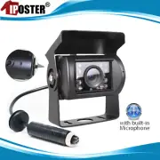 Audio CCD Backup camera with Mic 18 IR 12V/24V 480TVL 120 Degree for Caravan RV