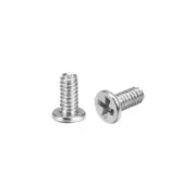 M1.4x4mm Laptop Computer Screws 2.5mm Dia Phillips Head Screw Silver Tone 50pcs