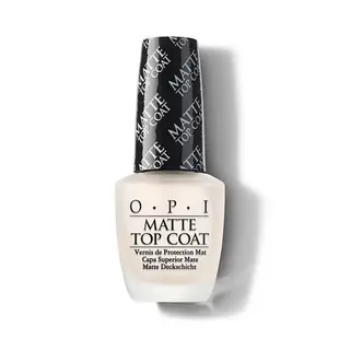 OPI Matte Top Coat 薄霧森林霧面護甲油15mL-NTT35．經典指甲油專用霧面亮油/小黑蓋/美甲彩繪/官方直營