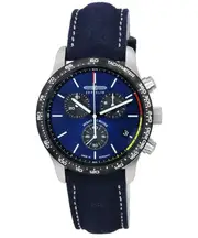 Zeppelin Night Cruise Chronograph Tachymeter Blue Dial Quartz Z72883 Mens Watch