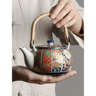 日本進口有田燒伊萬里陶瓷茶具套家用日式手工茶壺茶杯子生日禮物