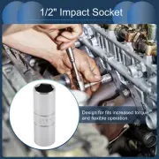 Universal 1/2 Inch Drive Spark Plug Impact Socket 16mm 6 Point CR-V 1 Pcs
