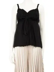 2005 C Black Tweed Pattern Chiffon Top