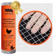 Hardware Cloth Wire Mesh - Galvanized Welded Mesh (15.7'' x 118.1', 1/2 Inch ...