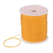 1mm Nylon Satin Cord 305 Yards Bracelet String Beading Thread, Gold Tone
