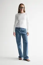 Nola Long Sleeve Top White Size 14 | Elka Collective