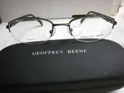 GEOFFREY BEENE EYEGLASS FRAMES Style POLISHED in BROWN 51-18-138 W/ Case