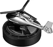 Solar Powered Fighter Airplane Incense Diffuser, Aroma Helicopter Diffusers, Adorable Compact Fragrant Scent, Solar Panel Airplanes Model for Car, Truck, RV Interior Decoration