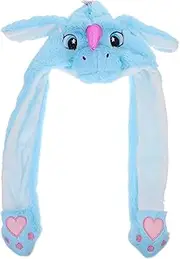 FOYTOKI 1pc Cap Winter Earflap Cap Kids Tiara Silly Hat Funny Hat Plush Critter Hat Funny Party Cap Novelty Cosplay Hat Party Hats for Kids Ear Hat Rabbit Fur Unicorn Animal Child
