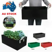 Square Raised Grow Bag Garden Bed Flower Planter Elevated Planting Vegetable Box