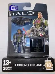 HALO HEROES SERIES 18 MEGA CONSTRUX LT. COLONEL KINSANO MINI FIGURE