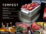 Tempest BCD-52 12v Electric Powered Portable Cooler, Fridge Freezer