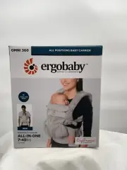 Ergobaby Omni 360 All-Position Baby Carrier Newborn-Toddler Khaki Green Open Box