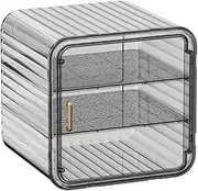 Desktop Storage Box Plastic Transparent Acrylic Cosmetics Storage Rack Skin Care Product Storage Box Cup Holder Organizer
