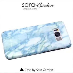 【Sara Garden】客製化 全包覆 硬殼 蘋果 iPhone6 iphone6s i6 i6s 手機殼 保護殼 淡藍大理石