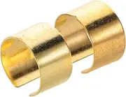 1 Pair Automotive Battery Terminal Connectors Set for Car Audio Systems Featuring Copper Clamps Protective Covers for Secure Connection
