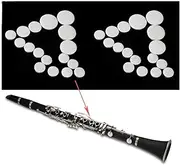 Comidox 17pcs/Set Clarinet Leather Pads for Exquisite Wind Instrument Accessories 2Sets
