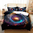 Double SIZE Space Vortex Marvellous Duvet Doona Cover Bedding Set Quilt Cover