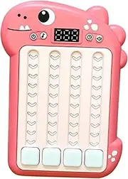 Rrlihjgu Rhythm Game Machine - Cartoon Dinosaur Design Response Capability Training Game,Electronic Puzzle Game Machine for Response Training