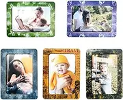 Magnetic Picture Frames For Refrigerator 4x6, Photo Magnet Frame for Fridge/Locker/Home/Office/Wall, Magnetic Locker Décor Accessories, Picture Magnet Sticker Pocket Sleeve Display Frame (5Packs )