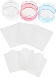 DECOMELODY Diy Manicure Kit 3 Sets Nail Art Stamping Plates 9 Stamps 6 Templates Nail Art Stamping Kit