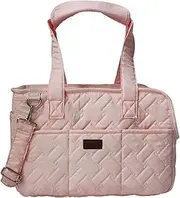 Dog Purse Carrier, Pet Carrier Tote with Pockets, Breathable Soft-Sided Pet Bag for Shopping Travel, Pet Carrier Purse for Small Medium Dog Cat,M 46x19x31cm-Pink